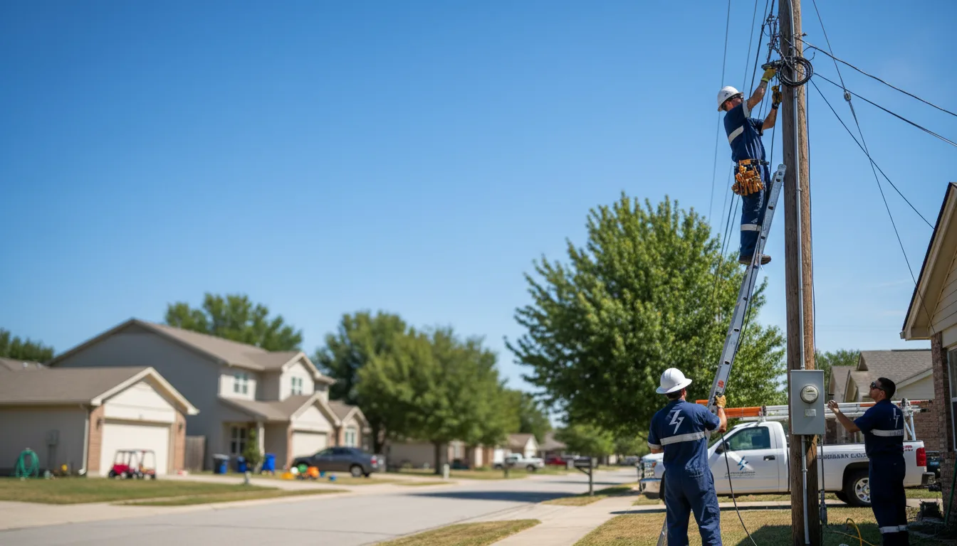 Residential electrician providing installation services in Greenhurst, NY